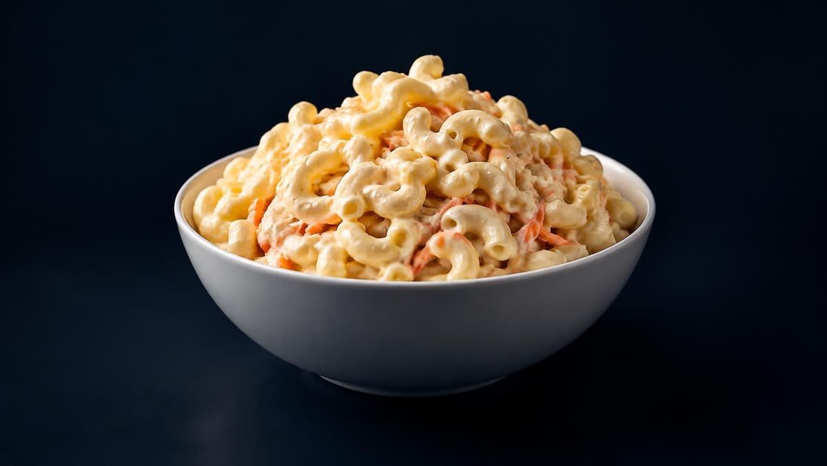 Creamy Hawaiian macaroni salad