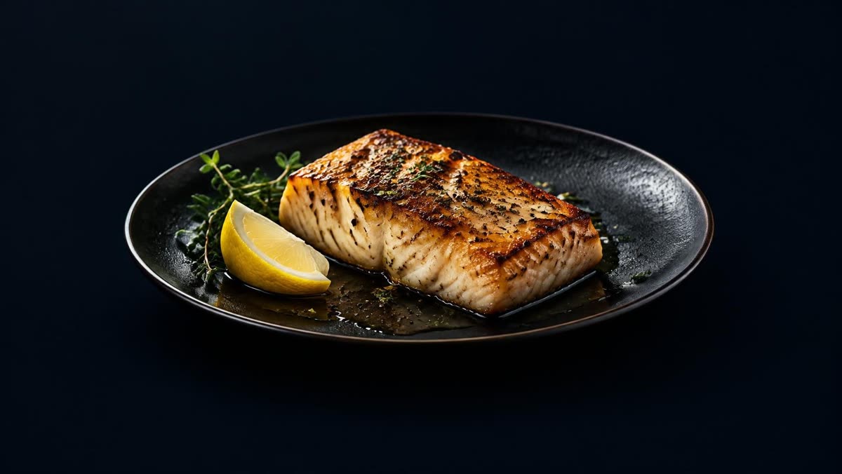 Lightly seasoned mahi mahi fillet