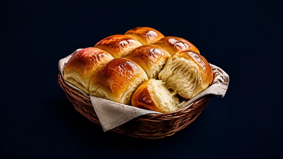 Basket of Hawaiian sweet rolls